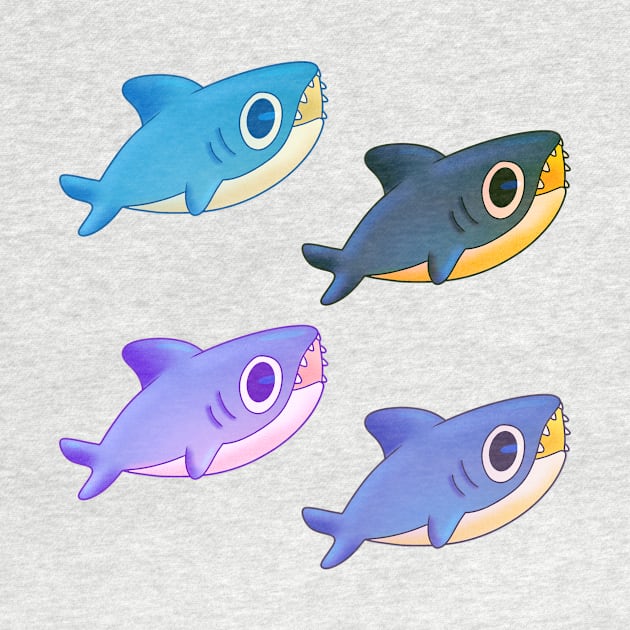 adorable little shark babies by DreamPassion